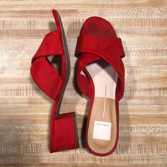 dolce vita red sandals